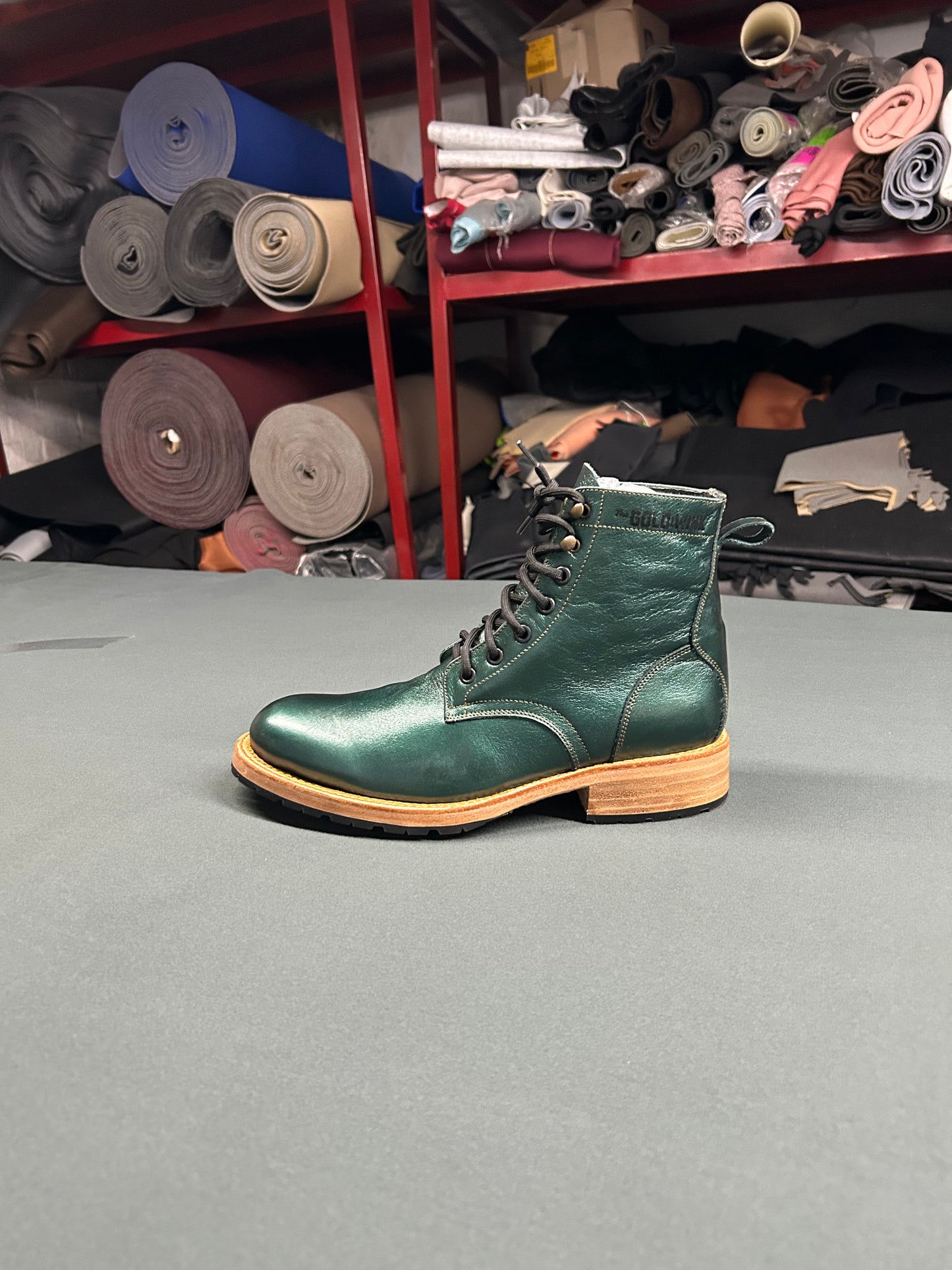 Bota “metallic green”